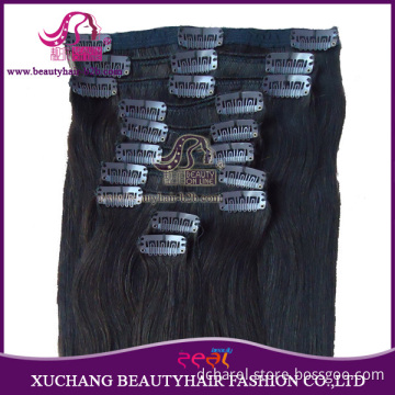 Fashion Hot Sale Thick Heavy Clip on Remy Human Hair Extension in 100g/120g/160/190g/210g/260g/280g/Set